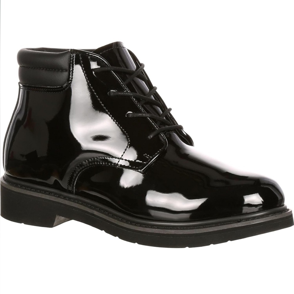 Rocky Dress Leather Size 10.5 High Gloss Chukka Boots FQ00500-8